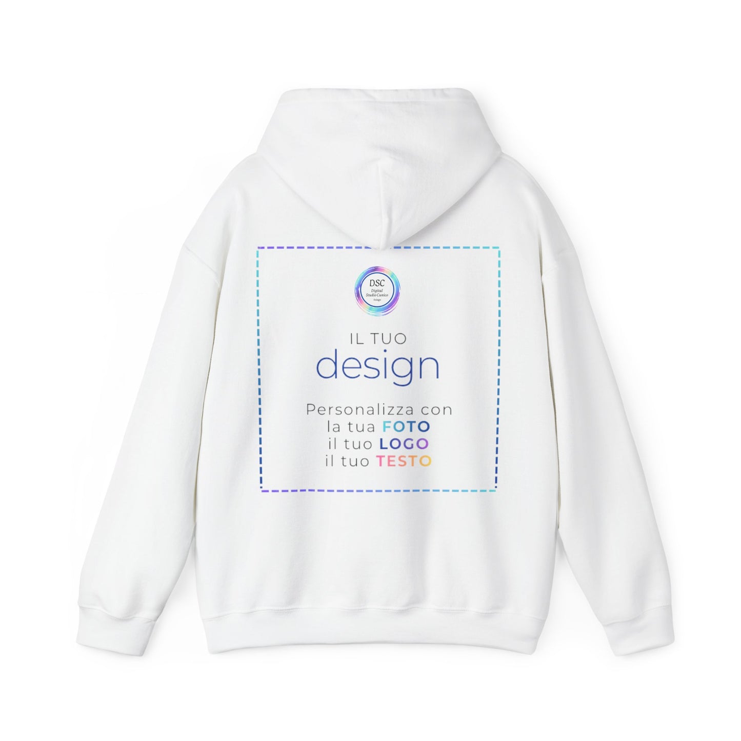 Felpa cappuccio minimal Heavy Blend™ unisex - Digital Studio Cunico