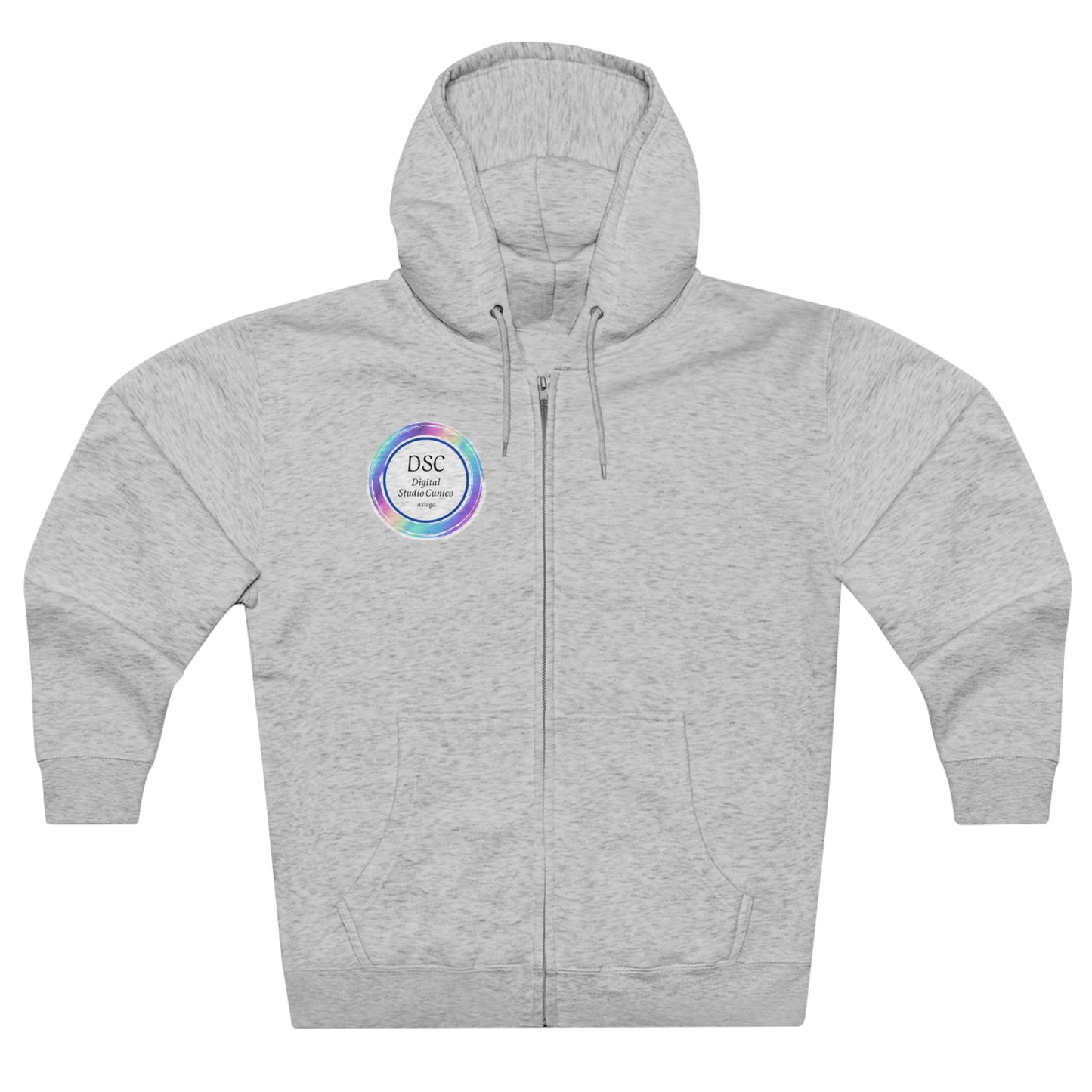 Felpa full zip con cappuccio Premium unisex  - Digital Studio Cunico