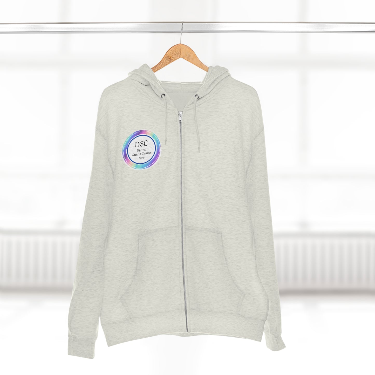 Felpa full zip con cappuccio Premium unisex  - Digital Studio Cunico