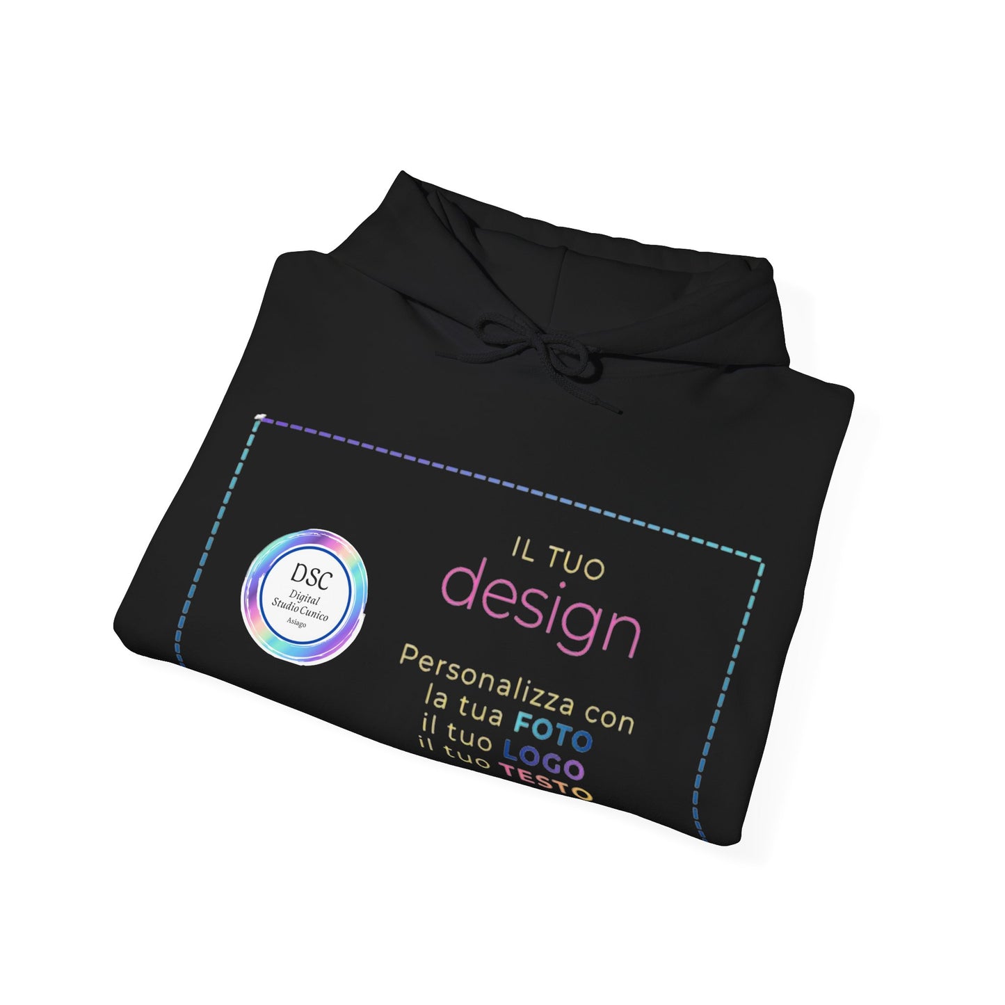 Felpa cappuccio minimal Heavy Blend™ unisex - Digital Studio Cunico