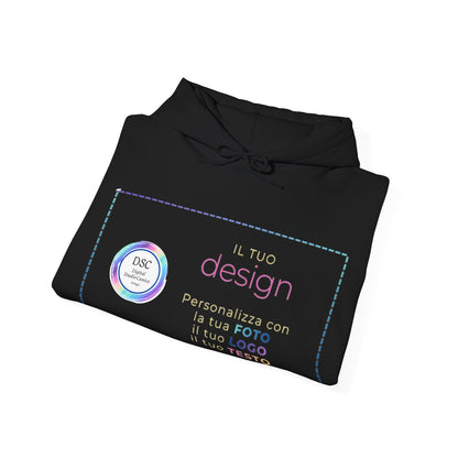 Felpa cappuccio minimal Heavy Blend™ unisex - Digital Studio Cunico