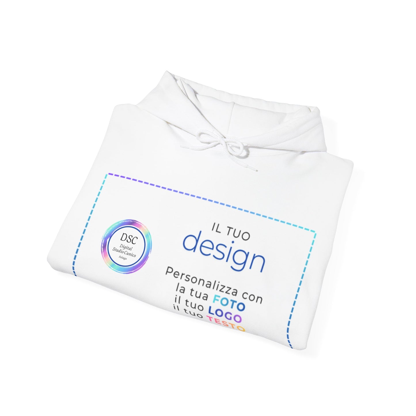 Felpa cappuccio minimal Heavy Blend™ unisex - Digital Studio Cunico